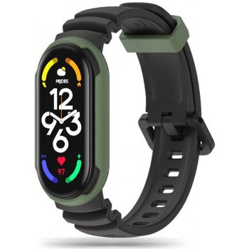 Pouzdro Tech-protect Iconband Hybrid Xiaomi Mi Band 5/6/6 NFC/7 černé/army zelené