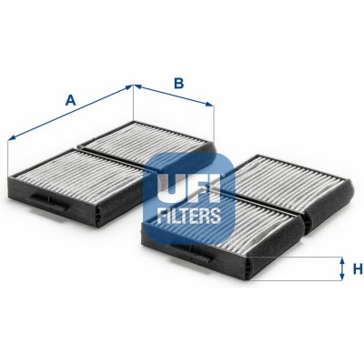 UFI Filtr, vzduch v interiéru 54.129.00 – Hledejceny.cz