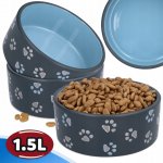 Trixie Keramická Miska JIMMY s packami 1,5 l/20 cm – Sleviste.cz