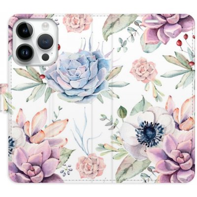 iSaprio - Apple iPhone 15 Pro - Succulents Pattern - kapsičky na karty – Hledejceny.cz