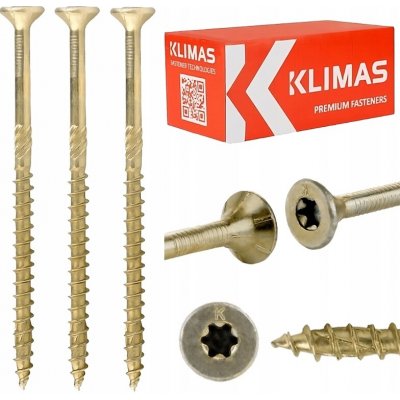 Vruty do dřeva Klimas Wkręt-Met 10 x 160 mm 25 ks – Hledejceny.cz
