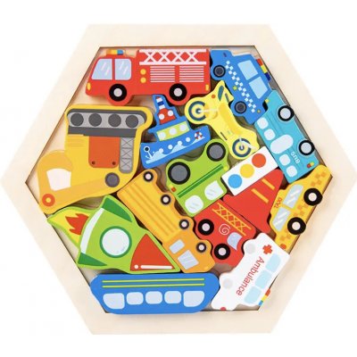 Iskay Montessori skládačka puzzle Vozidla – Zboží Mobilmania