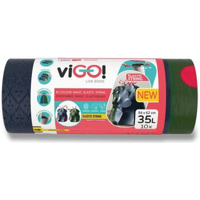 viGO! Magic Bi-colour zatahovací pytle 35 l 23 µm 10ks – Sleviste.cz