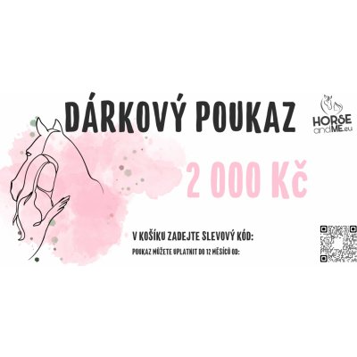 HORSEandME.eu Valentýnský dárkový poukaz 2 000 Kč Varianta: E-MAILEM – Zbozi.Blesk.cz