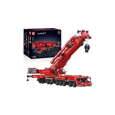 Mould King 17007 Extrémně silný hydraulický jeřáb Liebherr LTM 11200 Bílá – Zboží Dáma