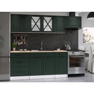 FRONTI Kuchyňská linka MARGID 240cm Green – Zboží Dáma