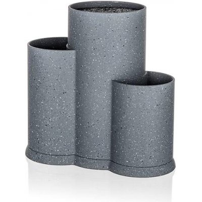 BANQUET GRANITE Grey Stojan na nože 3v1 – Zboží Dáma