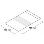 Uzavíratelný ZIP sáček 100x150mm, 100 ks – Zboží Mobilmania