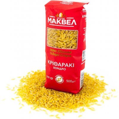 Makvel řecká těstovinová rýže Kritharaki Metrio 0,5 kg – Sleviste.cz