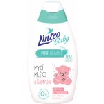 Linteo Baby Mycí mléko a šampón BIO měsíčkem lékařským 425 ml – Hledejceny.cz