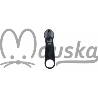 Jezdec k zipům 3mm - non lock - černá – Zboží Dáma