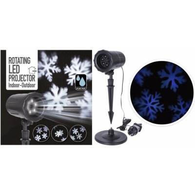 Koopman Rotační LED projektor sněhových vloček Snowflake Design IP44 – Hledejceny.cz