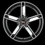 MAM W4 7x17 5x112 ET48 black polished – Hledejceny.cz