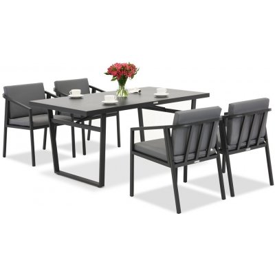 Garden Point Jídelní set Cento pro 4 osoby antracitový – Zboží Dáma