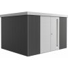 Zahradní domek Biohort Neo 3D 3.1 dvoukřídlé dveře 348 x 292 cm tmavě šedý