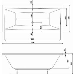 Jika Cubito Pure 180 x 80 cm H2254200000001