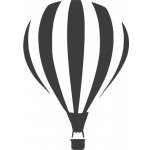 Kreativní svět Lítací balon plastová šablona 29x29 cm – Zboží Dáma