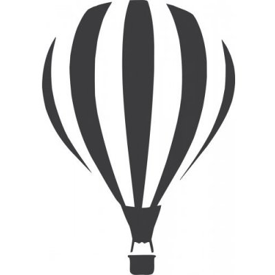 Kreativní svět Lítací balon plastová šablona 29x29 cm – Zboží Dáma