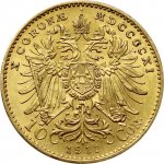 Rakouská mincovna Zlatá mince Desetikoruna Františka Josefa I. Rakouská ražba 1911 3,387 g – Zboží Mobilmania