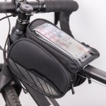 Pouzdro Forever voděodolná brašna na kolo s odnímatelným pouzdrem na telefon, černé – Zboží Živě