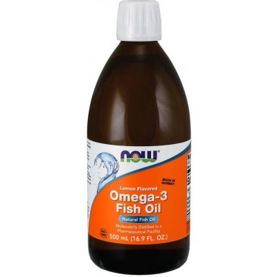 Now Foods Omega-3 Molecularly Distilled Fish Oil 500 ml – Hledejceny.cz