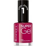 Rimmel London Super Gel Lak na nehty barevný gelový lak 025 Urban Purple 12 ml – Sleviste.cz