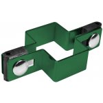 Úchyt panelu ke sloupku 60x40mm průběžný; šroub + vymezovač; Zelený – Hledejceny.cz