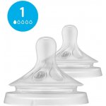 Philips Avent savička Natural Response 1 první průtok 2 ks transparentní – Zboží Dáma