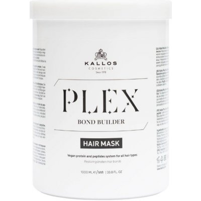 Kallos Plex Bond Builder maska na vlasy s proteinovým a peptidovým komplexem 1000 ml