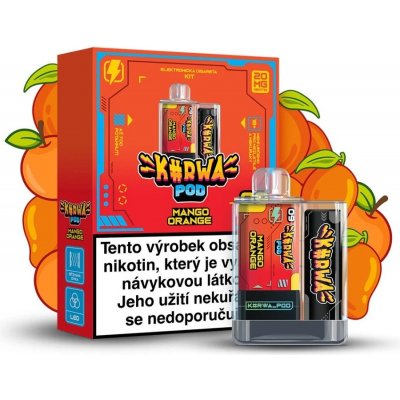 Kurwa Pod Mango Orange 20 mg 700 potáhnutí – Zboží Mobilmania