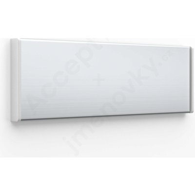 Accept Dveřní tabulka ACS stříbrná se šedými bočnicemi (nezásuvný systém, 187 × 62 mm) (stříbrná tab