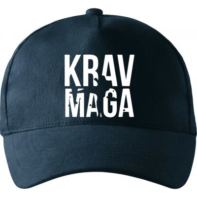 Nápis Krav Maga se zahnutým kšiltem a mosaznou sponou Námořní modrá velmi tmavá téměř černá – Hledejceny.cz