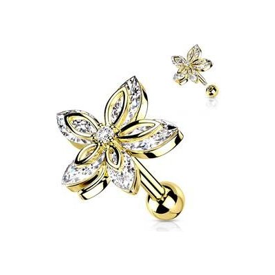 Šperky4U cartilage piercing do ucha CP1086-GD – Sleviste.cz