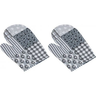 Bellatex Kuchyňská chňapka Patchwork šedá 2 ks 28 x 18 cm – Zbozi.Blesk.cz