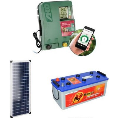 AKO Sada elektrického ohradníku XDi 15000 smart GPS + solární panel 100 W + akumulátor 130 Ah – Hledejceny.cz