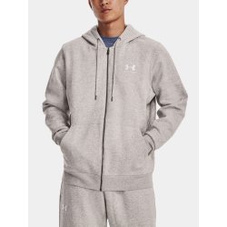 Under Armour Essential Fleece Zip Ghost Gray Medium Heather/White