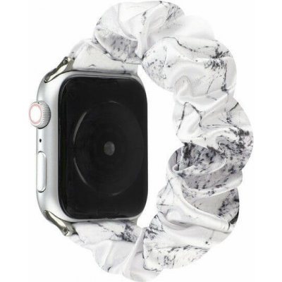 SES Elastický pásek pro chytré hodinky Apple Watch 42 mm 1.série - bílo černý 8823