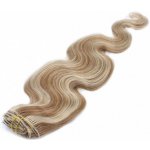 Clip in vlasy 51cm vlnité - světlý melír – Zboží Mobilmania