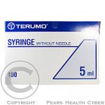 Terumo Injekční stříkačkatřídílná 5 ml Luer Lock 100 ks – Zboží Dáma