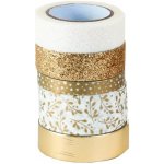 Heyda Dekorační páska papírová zlatá sada 5 ks – Zboží Dáma