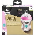 Tommee Tippee Kojenecká láhev C2N růžová 2ks 260ml – Zboží Dáma