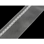 Prima-obchod Záclonovka šíře 10 cm s poutky, barva transparent – Zboží Dáma