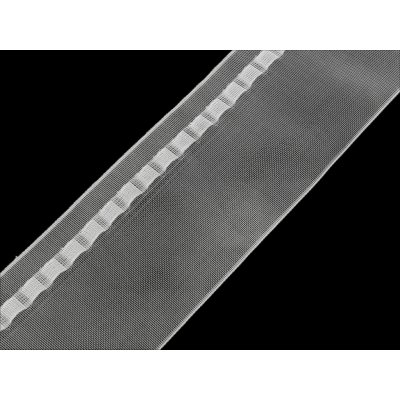 Prima-obchod Záclonovka šíře 10 cm s poutky, barva transparent – Zboží Dáma