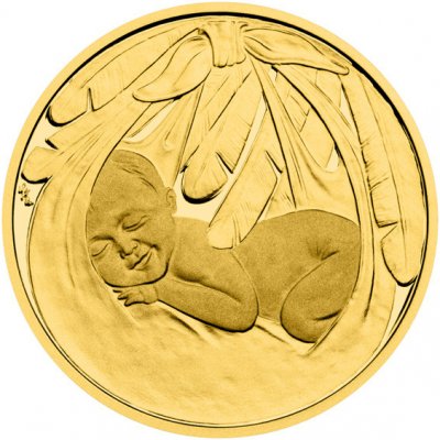 Česká mincovna Zlatý dukát k narození dítěte Čáp 2024 proof 3,49 g – Zboží Mobilmania