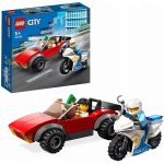 LEGO® City 60392 Honička auta s policejní motorkou – Zboží Mobilmania