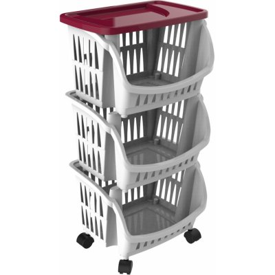 BAMA 10137A TIDY Regál pojízdný, světle hnědy – Zboží Mobilmania