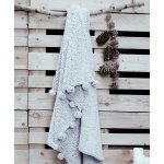 TODAY WINTER SPIRIT pléd s bambulemi světle šedá 125x150 – Sleviste.cz