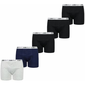 Lee Cooper pánské boxerky 5 pack černá