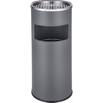 Manutan Expert Stojanový venkovní popelník Manutan Stream objem 60 l černý – Zboží Dáma
