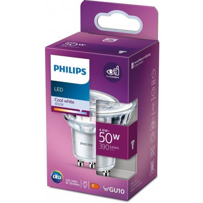 Philips LED žárovka GU10/4,6W/230V 4000K P5142 – Zboží Mobilmania